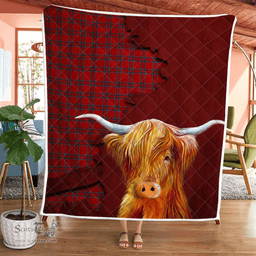 Scottish Rait Tartan Highland Cow Quilt - Tartan Plaid Quilt - Scottish Quilt Scottish Plaid Tartan Plaid - ScotsTee - scotstee.com