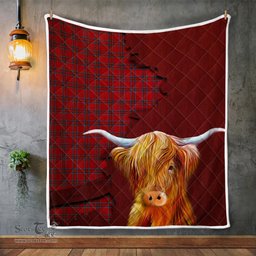 Scottish Rait Tartan Highland Cow Quilt - Tartan Plaid Quilt - Scottish Quilt Scottish Plaid Tartan Plaid - ScotsTee - scotstee.com