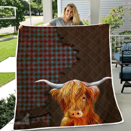 Scottish Pentland Tartan Highland Cow Quilt - Tartan Plaid Quilt - Scottish Quilt Scottish Plaid Tartan Plaid - ScotsTee - scotstee.com