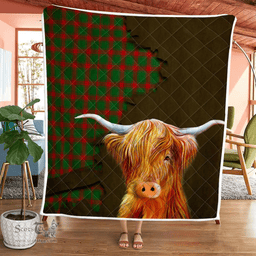Scottish Middleton Tartan Highland Cow Quilt - Tartan Plaid Quilt - Scottish Quilt Scottish Plaid Tartan Plaid - ScotsTee - scotstee.com