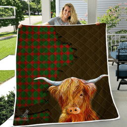 Scottish Middleton Tartan Highland Cow Quilt - Tartan Plaid Quilt - Scottish Quilt Scottish Plaid Tartan Plaid - ScotsTee - scotstee.com