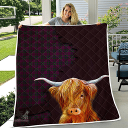 Scottish Wardlaw Tartan Highland Cow Quilt - Tartan Plaid Quilt - Scottish Quilt Scottish Plaid Tartan Plaid - ScotsTee - scotstee.com