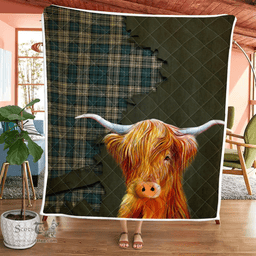 Scottish Napier Tartan Highland Cow Quilt - Tartan Plaid Quilt - Scottish Quilt Scottish Plaid Tartan Plaid - ScotsTee - scotstee.com