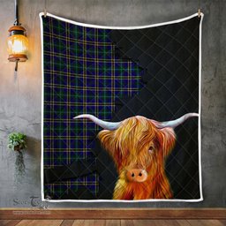 Scottish Weir Tartan Highland Cow Quilt - Tartan Plaid Quilt - Scottish Quilt Scottish Plaid Tartan Plaid - ScotsTee - scotstee.com