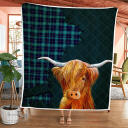 Scottish Mckerrell Tartan Highland Cow Quilt - Tartan Plaid Quilt - Scottish Quilt Scottish Plaid Tartan Plaid - ScotsTee - scotstee.com