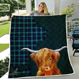 Scottish Mckerrell Tartan Highland Cow Quilt - Tartan Plaid Quilt - Scottish Quilt Scottish Plaid Tartan Plaid - ScotsTee - scotstee.com
