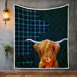 Scottish Mckerrell Tartan Highland Cow Quilt - Tartan Plaid Quilt - Scottish Quilt Scottish Plaid Tartan Plaid - ScotsTee - scotstee.com