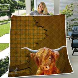 Scottish Houston Tartan Highland Cow Quilt - Tartan Plaid Quilt - Scottish Quilt Scottish Plaid Tartan Plaid - ScotsTee - scotstee.com