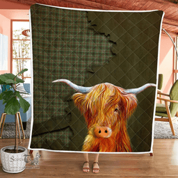 Scottish Craig Tartan Highland Cow Quilt - Tartan Plaid Quilt - Scottish Quilt Scottish Plaid Tartan Plaid - ScotsTee - scotstee.com