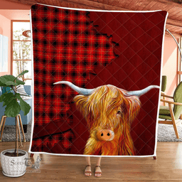Scottish Maciver Tartan Highland Cow Quilt - Tartan Plaid Quilt - Scottish Quilt Scottish Plaid Tartan Plaid - ScotsTee - scotstee.com