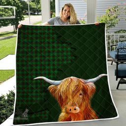 Scottish Kinloch Tartan Highland Cow Quilt - Tartan Plaid Quilt - Scottish Quilt Scottish Plaid Tartan Plaid - ScotsTee - scotstee.com