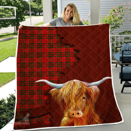 Scottish Livingstone Tartan Highland Cow Quilt - Tartan Plaid Quilt - Scottish Quilt Scottish Plaid Tartan Plaid - ScotsTee - scotstee.com