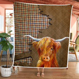 Scottish Boswell Tartan Highland Cow Quilt - Tartan Plaid Quilt - Scottish Quilt Scottish Plaid Tartan Plaid - ScotsTee - scotstee.com