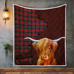 Scottish Mactavish Tartan Highland Cow Quilt - Tartan Plaid Quilt - Scottish Quilt Scottish Plaid Tartan Plaid - ScotsTee - scotstee.com