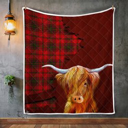 Scottish Macdougall Tartan Highland Cow Quilt - Tartan Plaid Quilt - Scottish Quilt Scottish Plaid Tartan Plaid - ScotsTee - scotstee.com