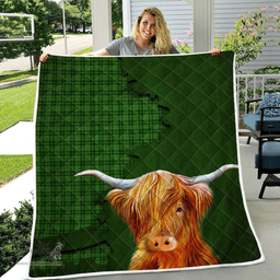 Scottish Blane Tartan Highland Cow Quilt - Tartan Plaid Quilt - Scottish Quilt Scottish Plaid Tartan Plaid - ScotsTee - scotstee.com