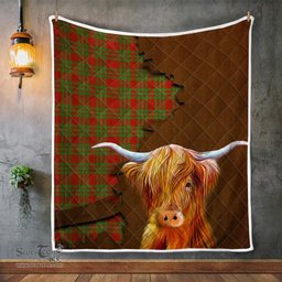 Scottish Callander Tartan Highland Cow Quilt - Tartan Plaid Quilt - Scottish Quilt Scottish Plaid Tartan Plaid - ScotsTee - scotstee.com