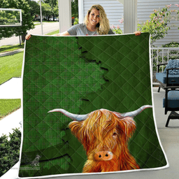 Scottish Currie Or Curry Tartan Highland Cow Quilt - Tartan Plaid Quilt - Scottish Quilt Scottish Plaid Tartan Plaid - ScotsTee - scotstee.com