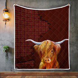 Scottish Innes Tartan Highland Cow Quilt - Tartan Plaid Quilt - Scottish Quilt Scottish Plaid Tartan Plaid - ScotsTee - scotstee.com