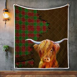 Scottish Baxter Tartan Highland Cow Quilt - Tartan Plaid Quilt - Scottish Quilt Scottish Plaid Tartan Plaid - ScotsTee - scotstee.com