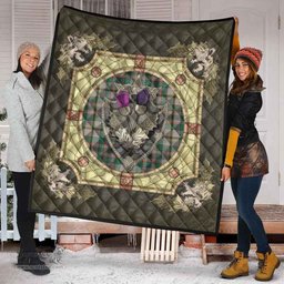 Scottish Craig Ancient Clan Scottish Plaid Tartan Quilt - Crystal Thistle Shield Scottish Plaid Tartan Plaid - ScotsTee - scotstee.com