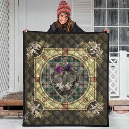 Scottish Craig Ancient Clan Scottish Plaid Tartan Quilt - Crystal Thistle Shield Scottish Plaid Tartan Plaid - ScotsTee - scotstee.com