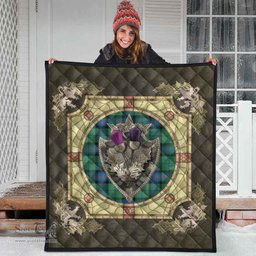 Scottish Armstrong Ancient Clan Scottish Plaid Tartan Quilt - Crystal Thistle Shield Scottish Plaid Tartan Plaid - ScotsTee - scotstee.com