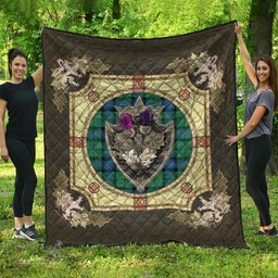 Scottish Armstrong Ancient Clan Scottish Plaid Tartan Quilt - Crystal Thistle Shield Scottish Plaid Tartan Plaid - ScotsTee - scotstee.com