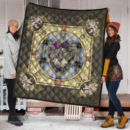Scottish Bell of the Borders Clan Scottish Plaid Tartan Quilt - Crystal Thistle Shield Scottish Plaid Tartan Plaid - ScotsTee - scotstee.com