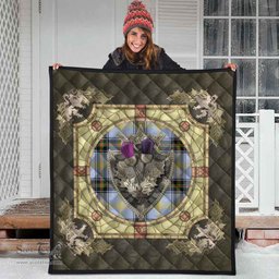 Scottish Bell of the Borders Clan Scottish Plaid Tartan Quilt - Crystal Thistle Shield Scottish Plaid Tartan Plaid - ScotsTee - scotstee.com