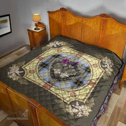 Scottish Bell of the Borders Clan Scottish Plaid Tartan Quilt - Crystal Thistle Shield Scottish Plaid Tartan Plaid - ScotsTee - scotstee.com