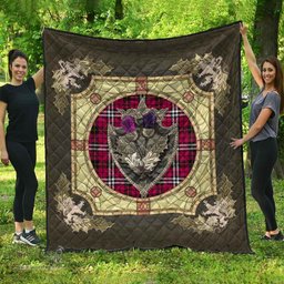 Scottish Little Clan Scottish Plaid Tartan Quilt - Crystal Thistle Shield Scottish Plaid Tartan Plaid - ScotsTee - scotstee.com