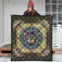 Scottish MacPhail Hunting Ancient Clan Scottish Plaid Tartan Quilt - Crystal Thistle Shield Scottish Plaid Tartan Plaid - ScotsTee - scotstee.com