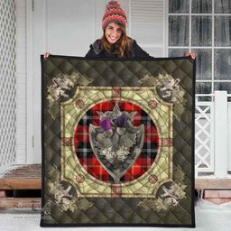 Scottish Marjoribanks Clan Scottish Plaid Tartan Quilt - Crystal Thistle Shield Scottish Plaid Tartan Plaid - ScotsTee - scotstee.com