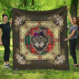 Scottish Stewart of Appin Ancient Clan Scottish Plaid Tartan Quilt - Crystal Thistle Shield Scottish Plaid Tartan Plaid - ScotsTee - scotstee.com