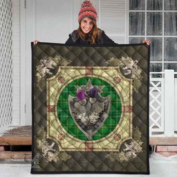 Scottish Wexford County Clan Scottish Plaid Tartan Quilt - Crystal Thistle Shield Scottish Plaid Tartan Plaid - ScotsTee - scotstee.com