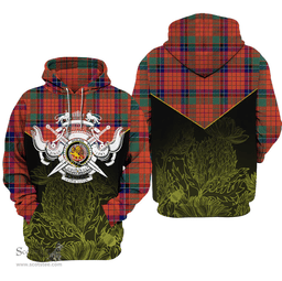 Nicolson Ancient Clan Tartan Hoodie - Scottish Thistle Style
