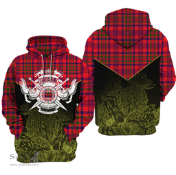 Murray Of Tulloch Modern Clan Tartan Hoodie - Scottish Thistle Style