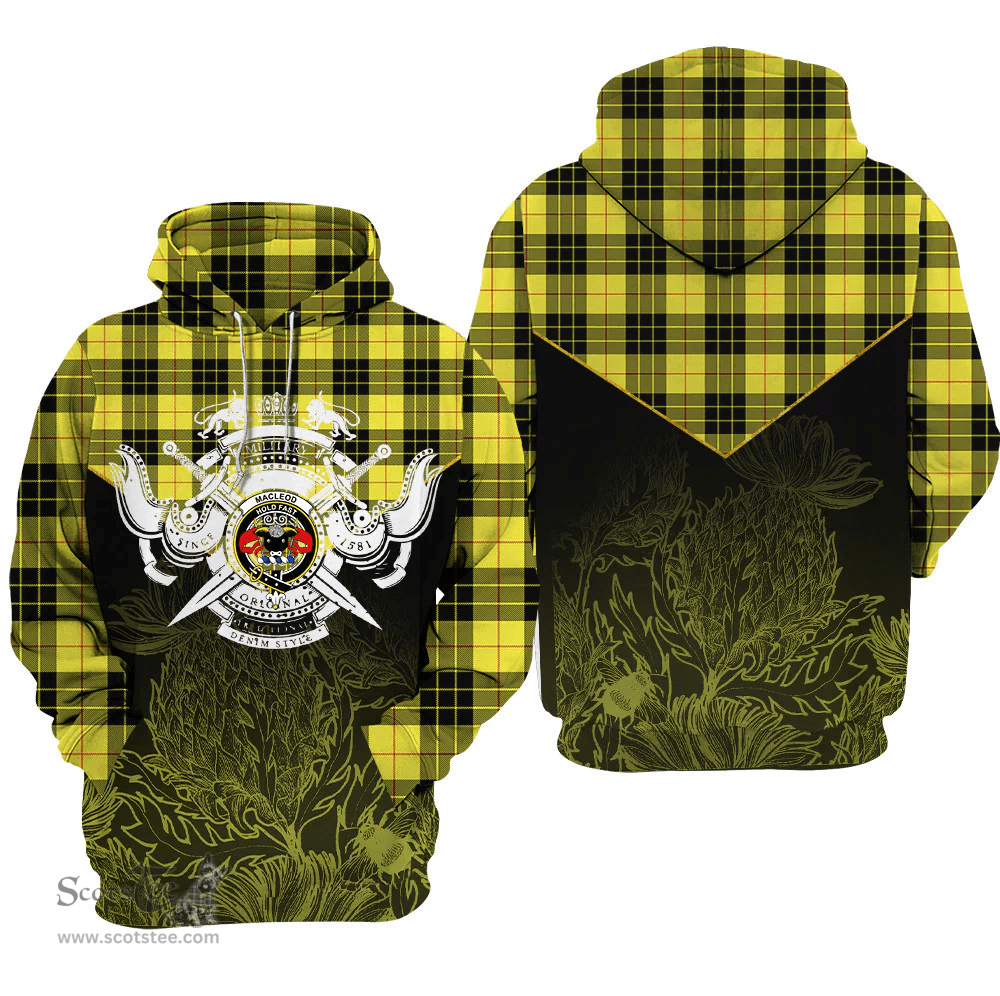MacLeod Of Lewis Modern Clan Tartan Hoodie - Scottish Thistle Style