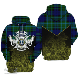 MacCallum Modern Clan Tartan Hoodie - Scottish Thistle Style