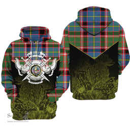 Glass Clan Tartan Hoodie - Scottish Thistle Style