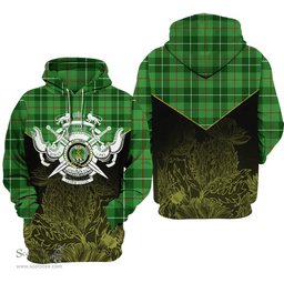 Galloway District Clan Tartan Hoodie - Scottish Thistle Style