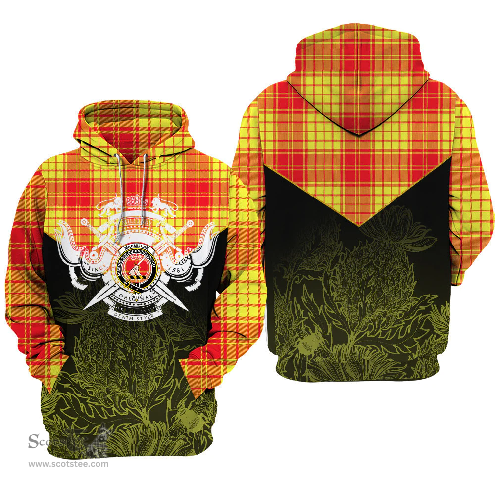 MacMillan Clan Clan Tartan Hoodie - Scottish Thistle Style