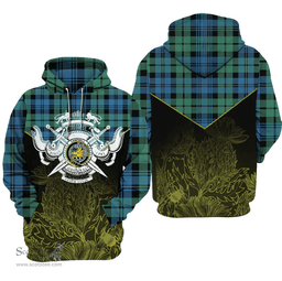 Campbell Ancient 01 Clan Tartan Hoodie - Scottish Thistle Style