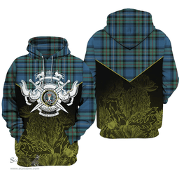 Robertson Hunting Ancient Clan Tartan Hoodie - Scottish Thistle Style