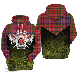 MacAlister Modern Clan Tartan Hoodie - Scottish Thistle Style