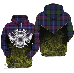 Pride Of Scotland Clan Tartan Hoodie - Scottish Thistle Style