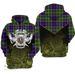 Whitefoord Modern Clan Tartan Hoodie - Scottish Thistle Style