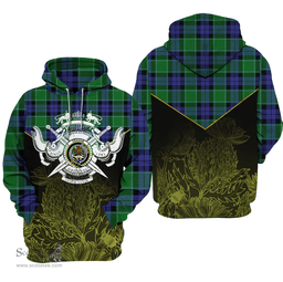 Graham Of Menteith Modern Clan Tartan Hoodie - Scottish Thistle Style