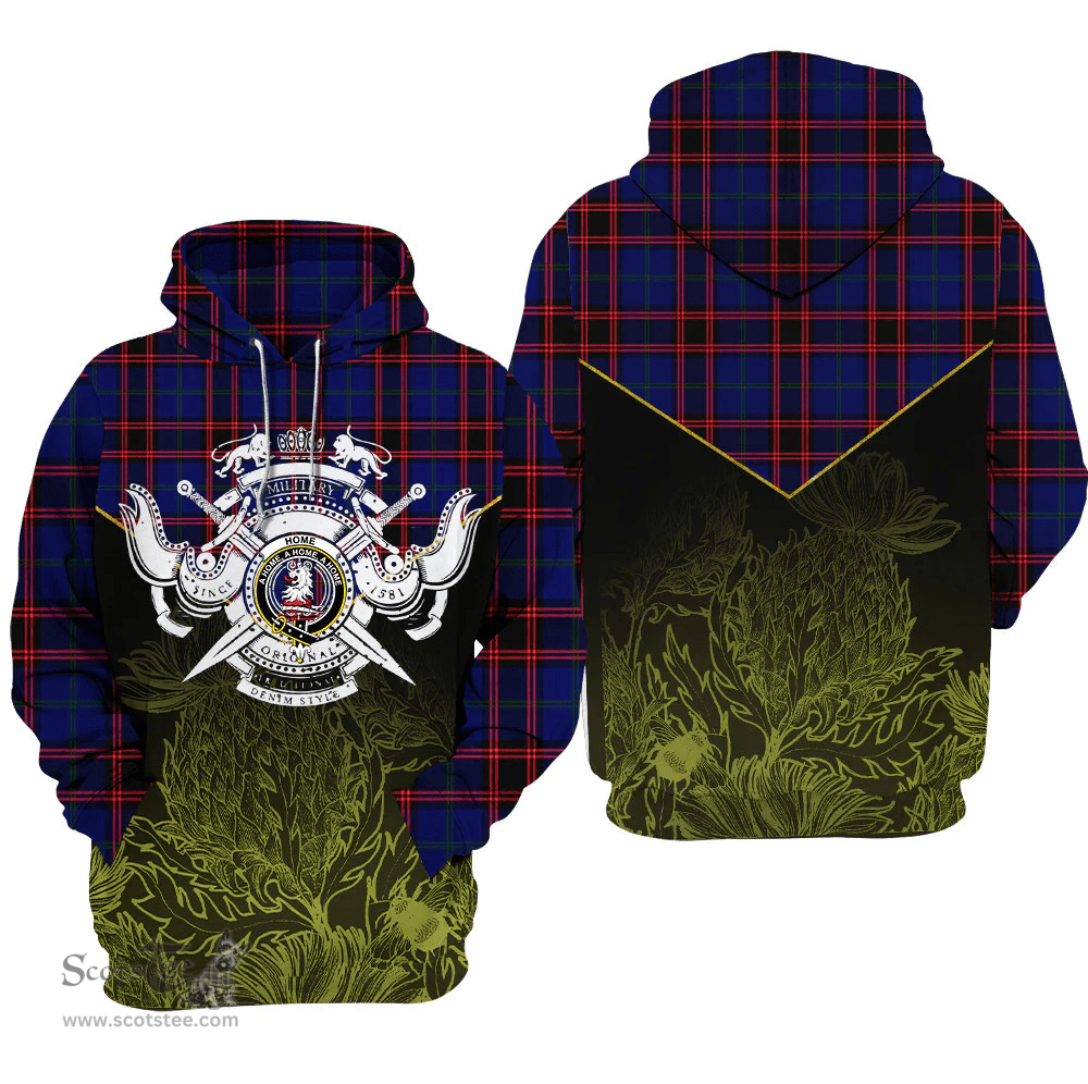 Home Modern Clan Tartan Hoodie - Scottish Thistle Style